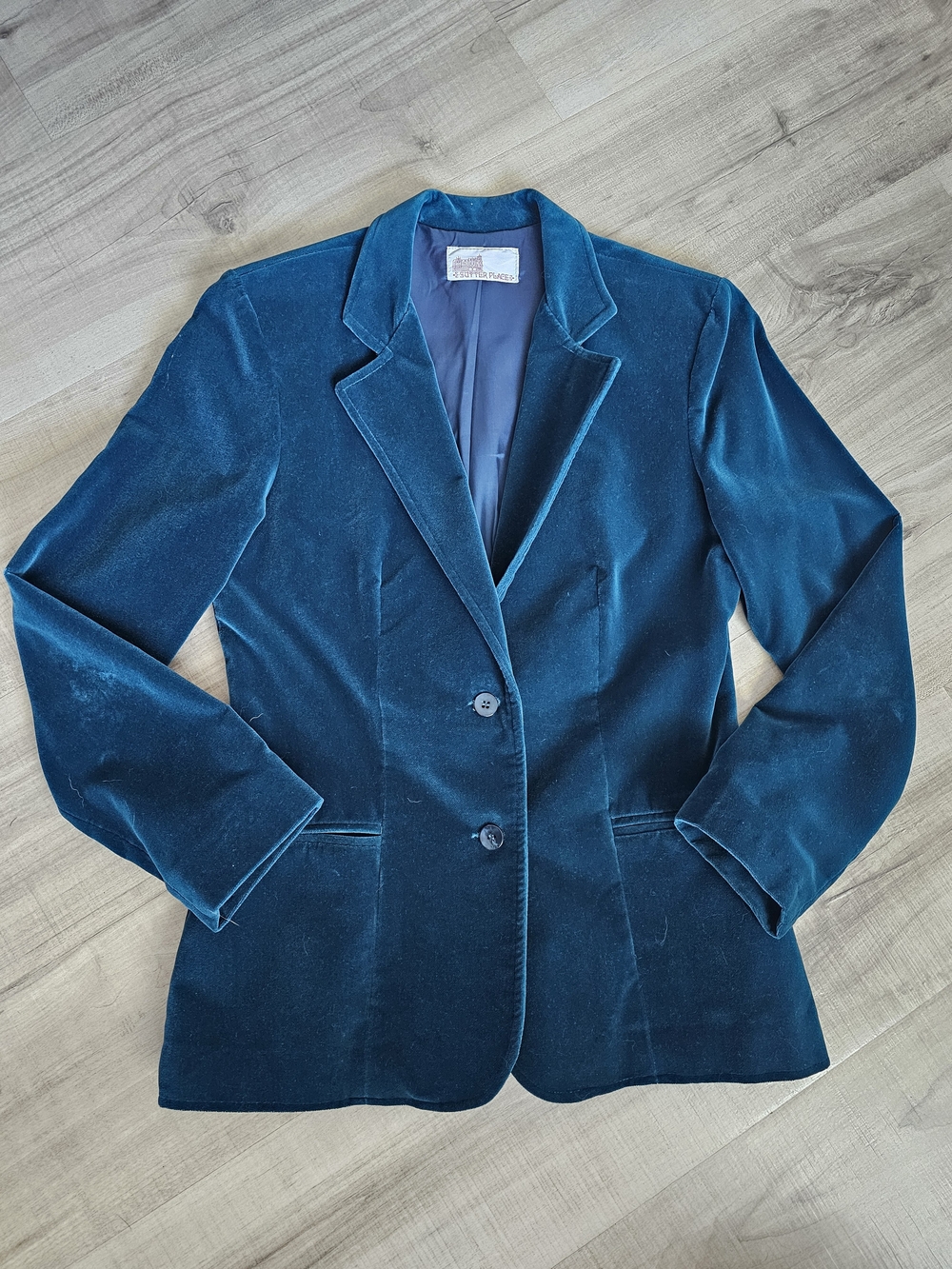 Vintage Teal Blazer Womens Size Small